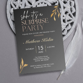 Online-Party für die Anmietung von Black Surprise Einladung