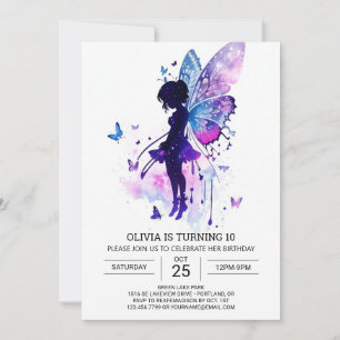Online Prinzessin Ballerina Birthday Magie Einladung