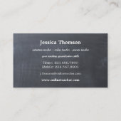 Online-Privatlehrer oder Ersatzlehrer Visitenkarte (Rückseite)