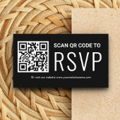 Online-QR-Code-UAWG Wedding-Website Schwarz-weiß Begleitkarte