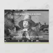 Online Quaker Meeting für Worship Postcard Postkarte (Vorderseite)