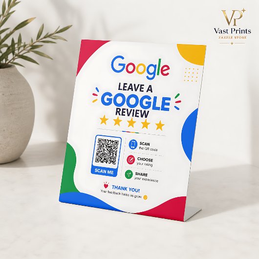 Online-Reputationsmanagement Google QR-Code Schild