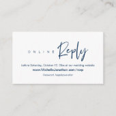 Online RSVP, Wedding zusammengestellt, Password, R Begleitkarte (Vorderseite)