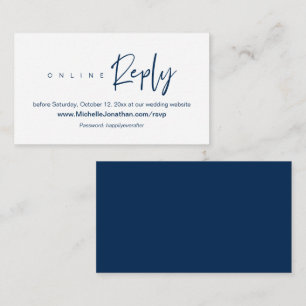 Online RSVP, Wedding zusammengestellt, Password, R Begleitkarte