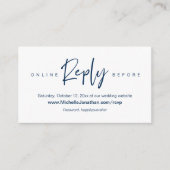 Online RSVP, Wedding zusammengestellt, Password, R Begleitkarte (Vorderseite)