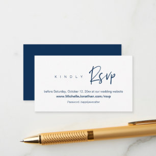Online RSVP, Wedding zusammengestellt, Password, R Begleitkarte