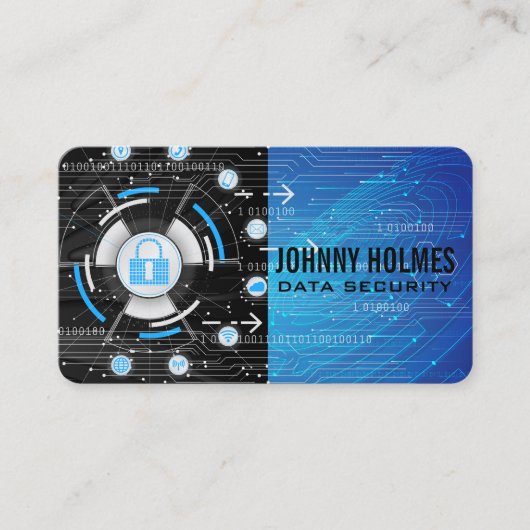 Online Security | Cyber Technology | AI Visitenkarte (Vorderseite)