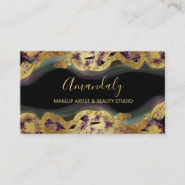 Online Shop Boutique Glitzer Gold Lila Black Visitenkarte