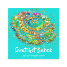 Online Shop Pink Water Gold QR-Logo