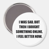 Online Shopping Fun Magnet (Vorderseite/Rückseite)