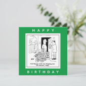 Online-Shopping für Bier-Cartoon Karte (Stehend Vorderseite)