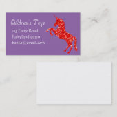 Online-Spielzeug- und Büchergeschäft für Einhornki Visitenkarte (Vorne/Hinten)