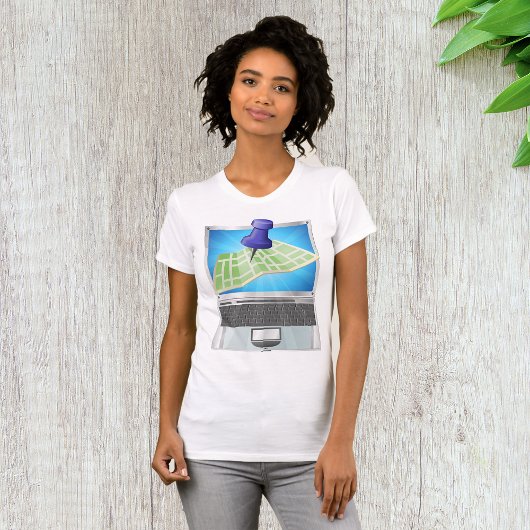 Online-Straßenkarte Frauen T - Shirt