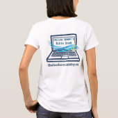 Online-T - Shirt für die Bibel von Frauen (Rückseite)