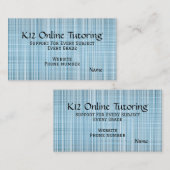 “Online Tutoring” Visitenkarte (Vorne/Hinten)