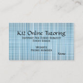 “Online Tutoring” Visitenkarte (Rückseite)