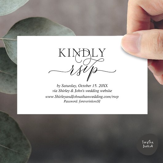 Online-UAWG, Hochzeitseinladung Begleitkarte