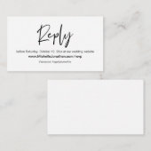 Online-UAWG, Hochzeitswebsite, Kennwort, Erinnerun Begleitkarte (Vorne/Hinten)