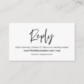 Online-UAWG, Hochzeitswebsite, Kennwort, Erinnerun Begleitkarte (Vorderseite)