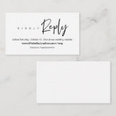 Online-UAWG, Hochzeitswebsite, Kennwort, Erinnerun Begleitkarte (Vorne/Hinten)