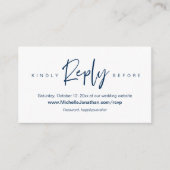 Online-UAWG, Hochzeitswebsite, Kennwort, Erinnerun Begleitkarte (Vorderseite)