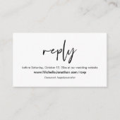 Online-UAWG, Hochzeitswebsite, Password Erinnerung Begleitkarte (Vorderseite)