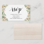 Online-UAWG, moderne Abenddämmerung Florals Begleitkarte (Vorne/Hinten)