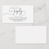 Online-UAWG, moderne Hochzeitskarte Begleitkarte (Vorne/Hinten)