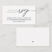 Online-UAWG, moderne Schwarz-Schrift Begleitkarte (Vorne/Hinten)