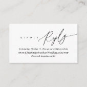 Online-UAWG, moderne Schwarz-Schrift Begleitkarte (Vorderseite)