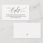 Online-UAWG, moderne Schwarz-Schrift Begleitkarte (Vorne/Hinten)