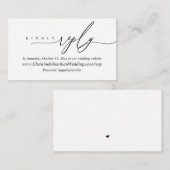 Online-UAWG, moderne Schwarz-Script-Verschlüsselun Begleitkarte (Vorne/Hinten)