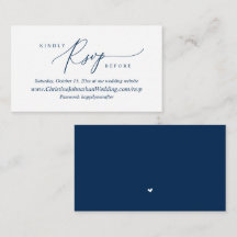 Online-UAWG, Modernes einfaches Navy Blue Script