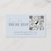 Online UAWG QR Code Mountain Meadow Wedding Enclos Begleitkarte (Vorderseite)