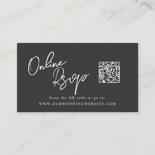 Online-UAWG QR-Code-Website Visitenkarte (Vorderseite)