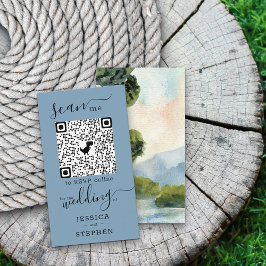 Online-UAWG QR-Code-Website zum Evergreen Wedding Begleitkarte