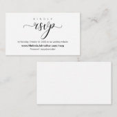 Online-UAWG reagieren, Hochzeit Begleitkarte (Vorne/Hinten)