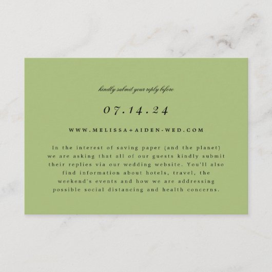 Online-UAWG und Info-Karte für einfache Zweigstell Save The Date (Vorderseite)