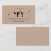 Online-UAWG-Website, Schwarz-Script, Braun Kraft Begleitkarte (Vorne/Hinten)