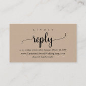 Online-UAWG-Website, Schwarz-Script, Braun Kraft Begleitkarte (Vorderseite)