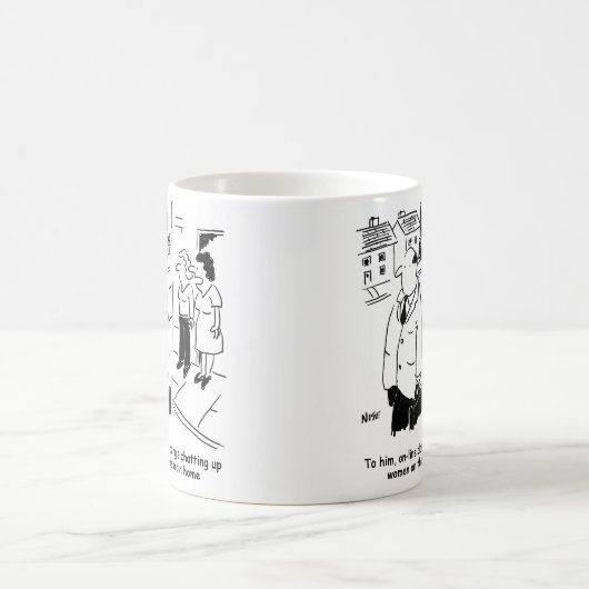 Online-Verabredet Cartoon Kaffeetasse (Mittel)