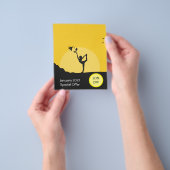 Online yoga business leaflet discount offer flyer (Gruppe)