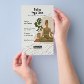 Online-Yogakurse Flyer (Handgriff)