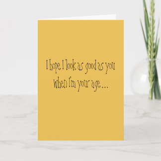 Only 50 Humorous Over the Hill Birthday Card Karte