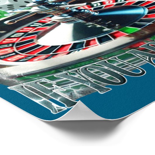 Only A Problem If You're Losing Funny Gambling Boo Poster (Ecke)