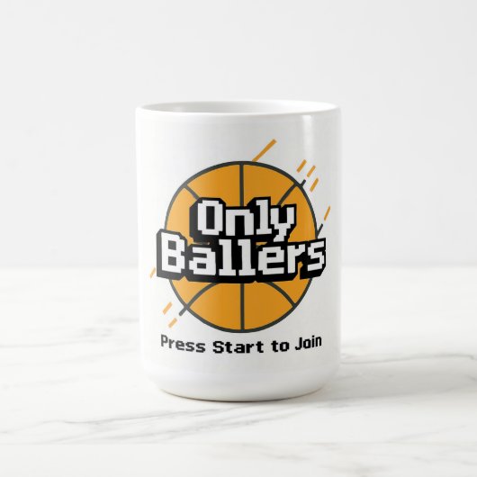 Only Ballers: Press Start to Join Coffee Mug (Pixe Kaffeetasse (Mittel)