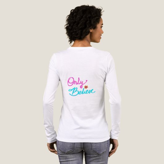 Only Believe Christian Tri-Blend Shirt (Voller Rückseite)