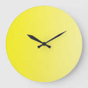 ONLY COLOR gradients - lemon Große Wanduhr