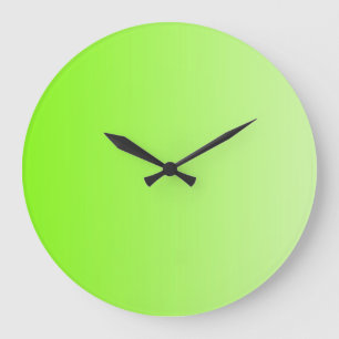 ONLY COLOR gradients - neon green Große Wanduhr