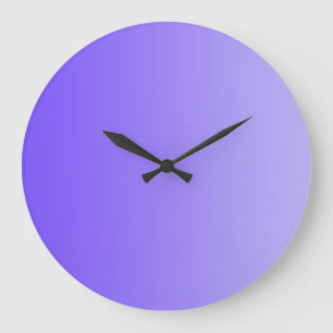 ONLY COLOR gradients - violet Große Wanduhr